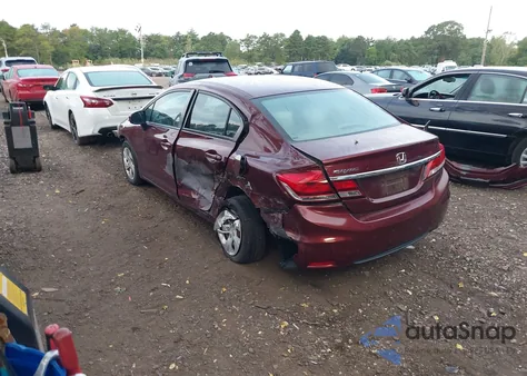 2014 Honda Civic Lx z USA, uszkodzony, nr VIN 2HGFB2F54EH547800